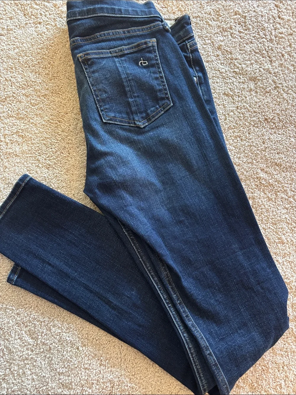 rag & bone Navy Skinny Jeans